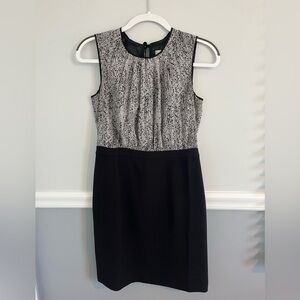 Ann Taylor LOFT Black Sleeveless Sheath Dress